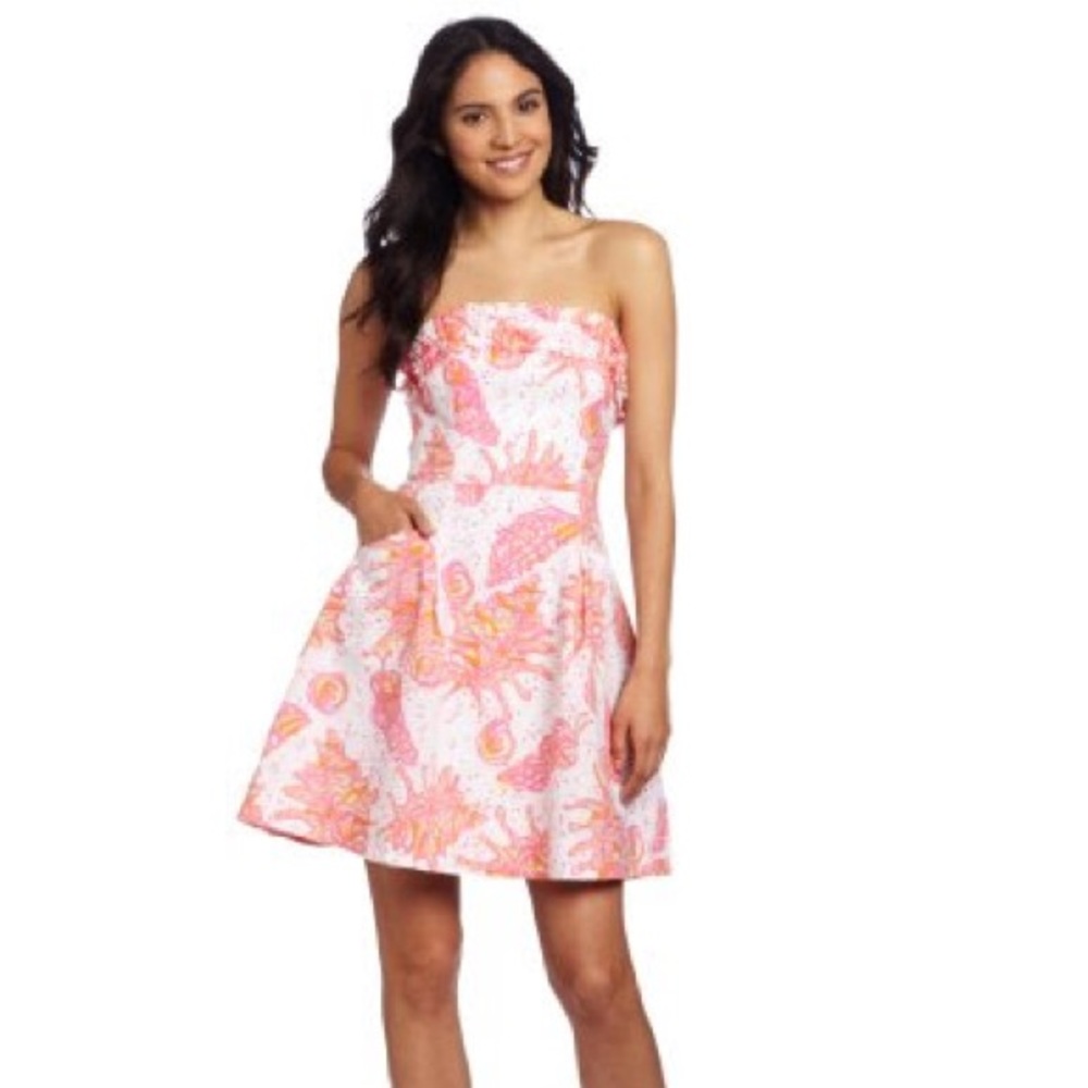 Lilly Pulitzer Strapless Dress- size 6